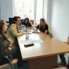 Представитель ЯРО АЮР Юлия Уварова на встрече, посвященной поддержке участников специальной военной операции и их близких.